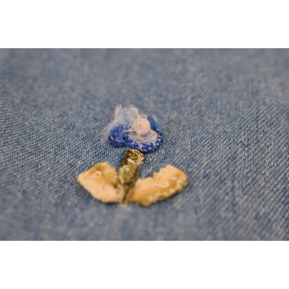 Vintage 80s Blue Sleeveless Shirt | size‎ M - Picture 7 of 10